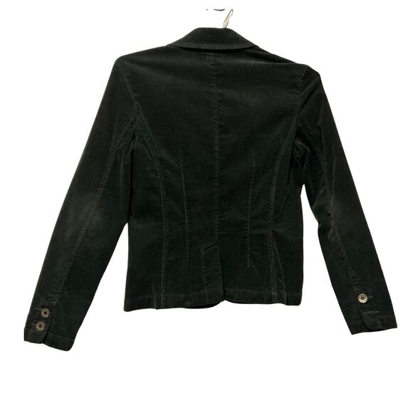 GH Bass Women's Green Corduroy Jacket Size XS Pockets Metal Buttons - Picture 2 of 7